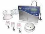 LCD Display Voiced GSM Burglarproof Alarm System 