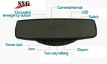 Auto rearview mirror 3G Camera for Car GPS Positioning